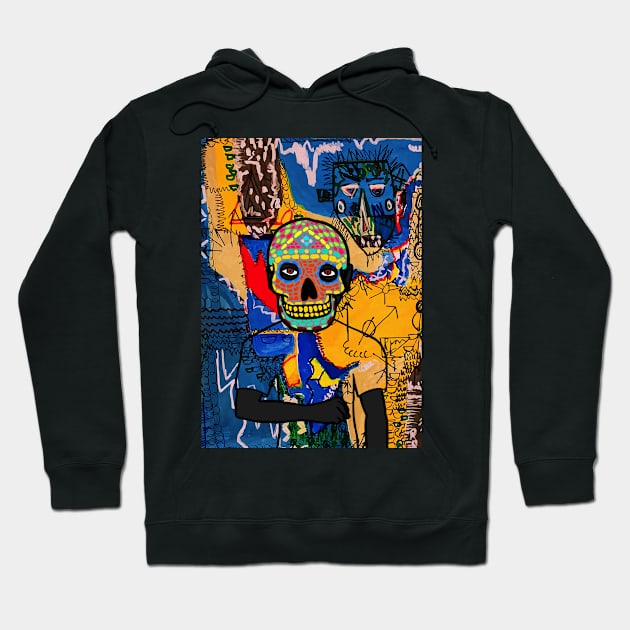 Explore NFT Character - MaleMask Street Art with Mexican Eyes on TeePublic Hoodie by Hashed Art